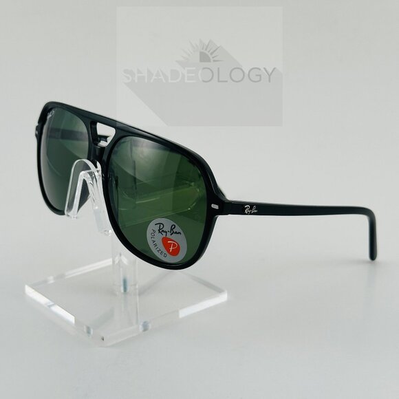 Ray-Ban Sunglasses Bill Black Aviator RB2198 901/58 60-14 145 3P Italy Polarized main image 5